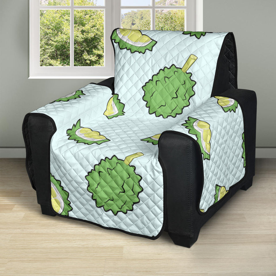 Durian pattern blue background Recliner Cover Protector