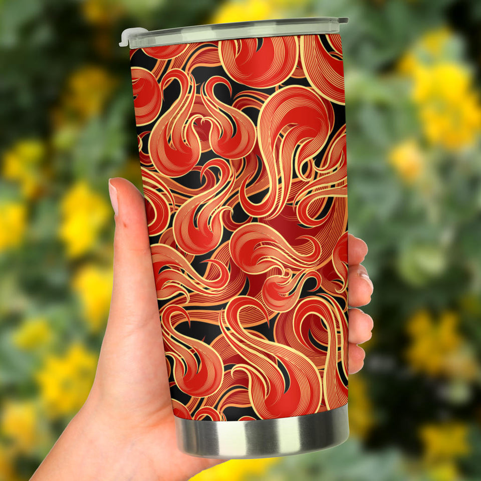 Fire Flame Pattern Tumbler