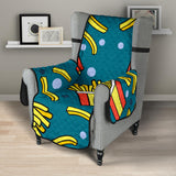 French fries red paper box pattern Chair Cover Protector