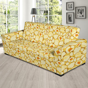 Popcorn Pattern Print Design 04  Sofa Slipcover