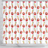 Daruma Japanese Wooden Doll Shower Curtain Fulfilled In US