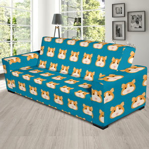 Guinea Pig Pattern Print Design 03 Sofa Slipcover