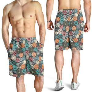 Gear Pattern Print Design 05 Men Shorts