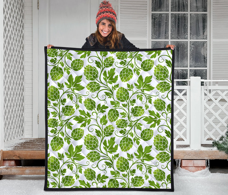 Hop Design Pattern Premium Quilt