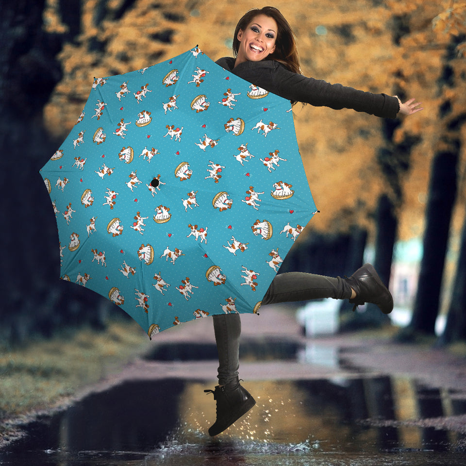 Jack Russel Pattern Print Design 03 Umbrella