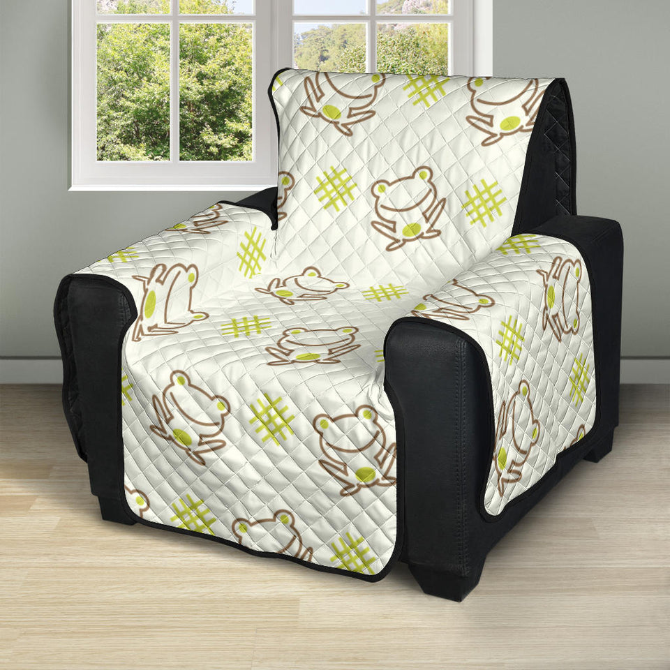 Cute cartoon frog baby pattern Recliner Cover Protector