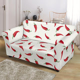 Chili Peppers Pattern Loveseat Couch Slipcover