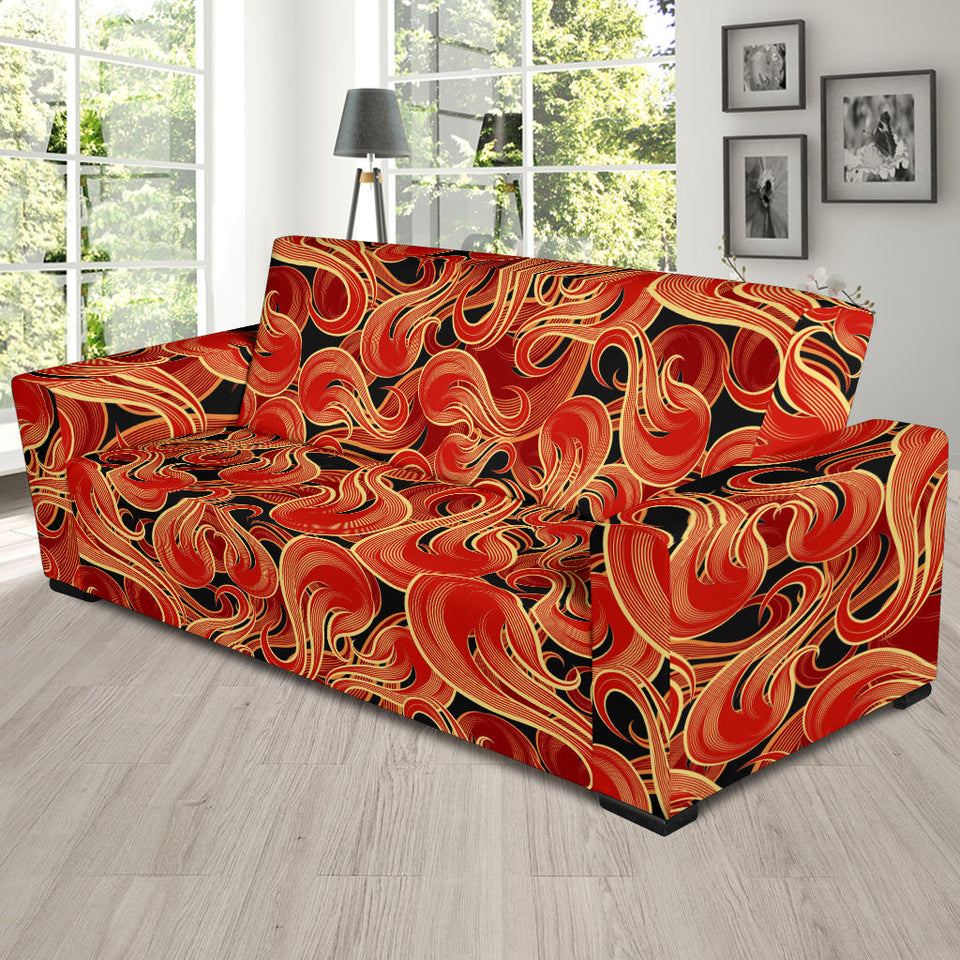 Fire Flame Pattern Sofa Slipcover