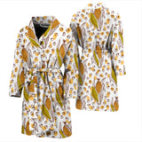 Corn Pattern Print Design 02 Men's Bathrobe