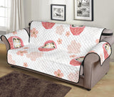 Daruma japanese wooden doll cherry blossom flower pattern Sofa Cover Protector