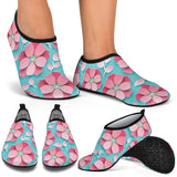 3D Sakura Cherry Blossom Pattern Aqua Shoes