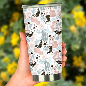 Cute Mermaid Pattern Tumbler