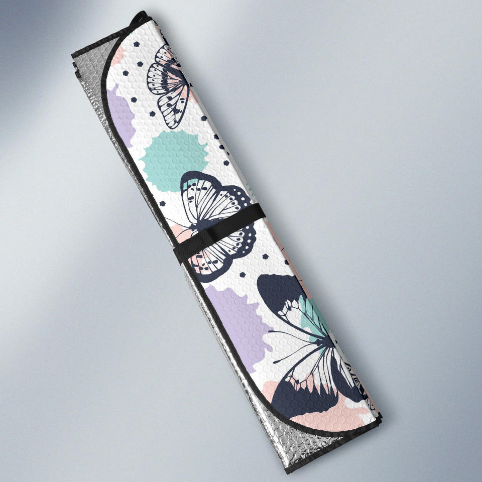 Butterfly Pattern Car Sun Shade