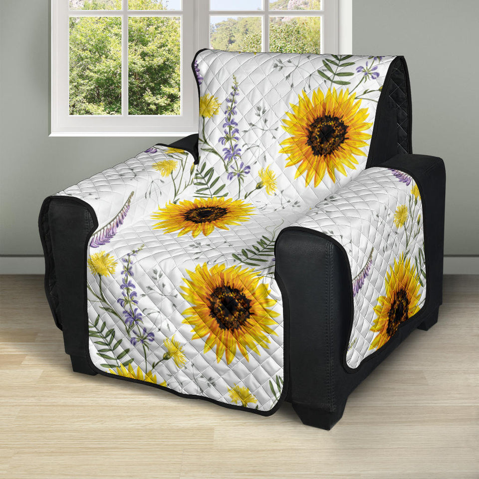 beautiful sunflowers pattern Recliner Cover Protector