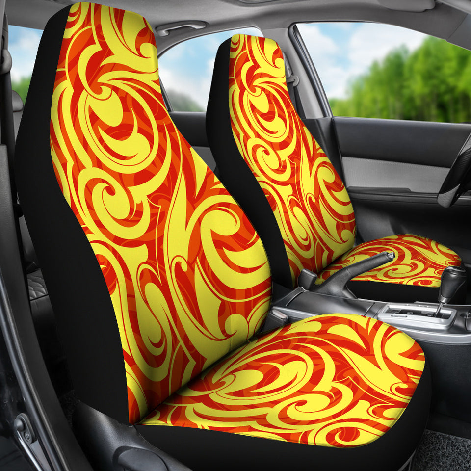 Fire Flame Design Pattern Universal Fit Car Seat Covers