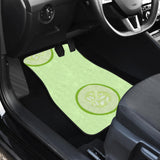 Cucumber Pattern Front And Back Car Mats