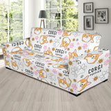 Corgi Dog Pattern Sofa Slipcover