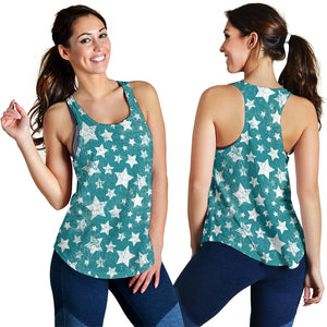 Vintage star pattern Women Racerback Tank Top