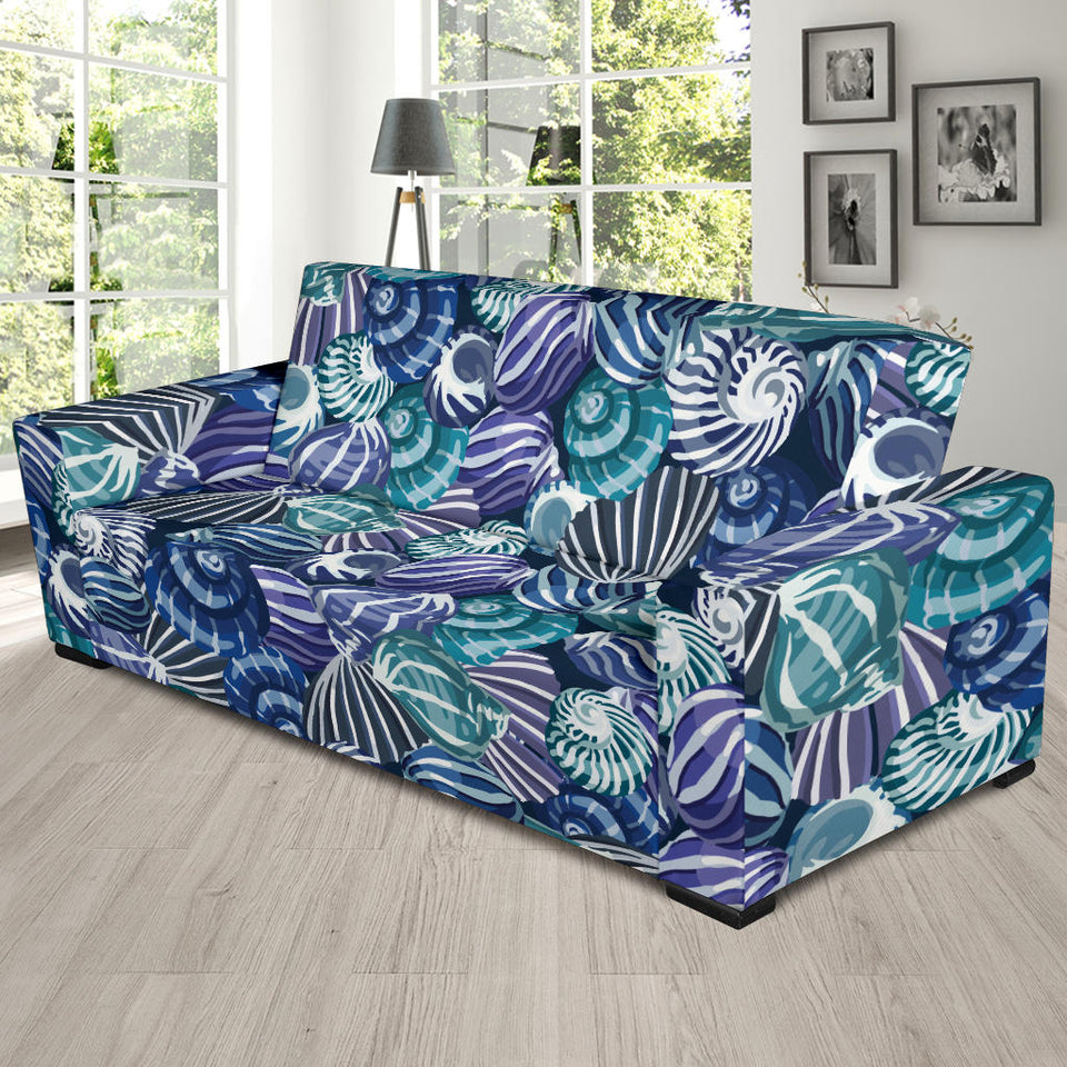 Shell Design Pattern Sofa Slipcover