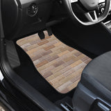 Brick Printed Pattern Print Design 01 Front and Back Car Mats