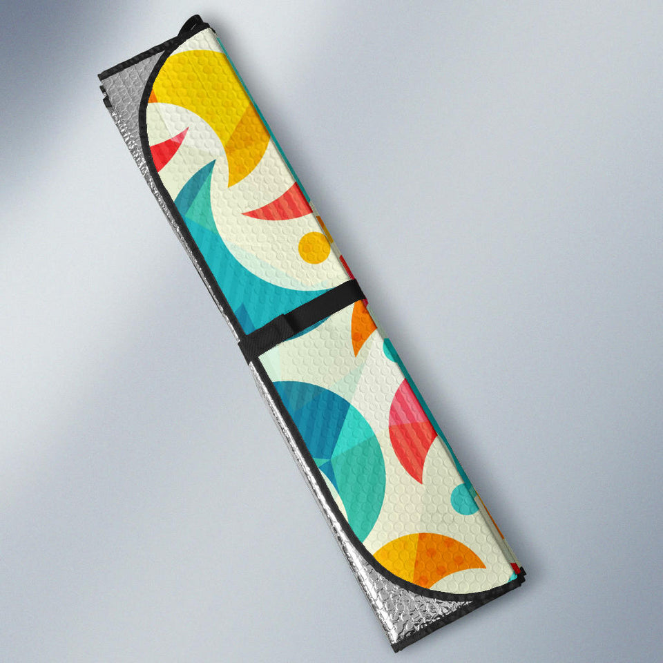 Colorful Moon Pattern Car Sun Shade