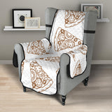 Hand drawn pizza pattern Chair Cover Protector
