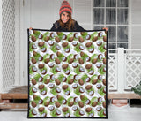 Coconut Pattern Print Design 04 Premium Quilt