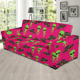 Alien Pattern Print Design 03 Sofa Slipcover