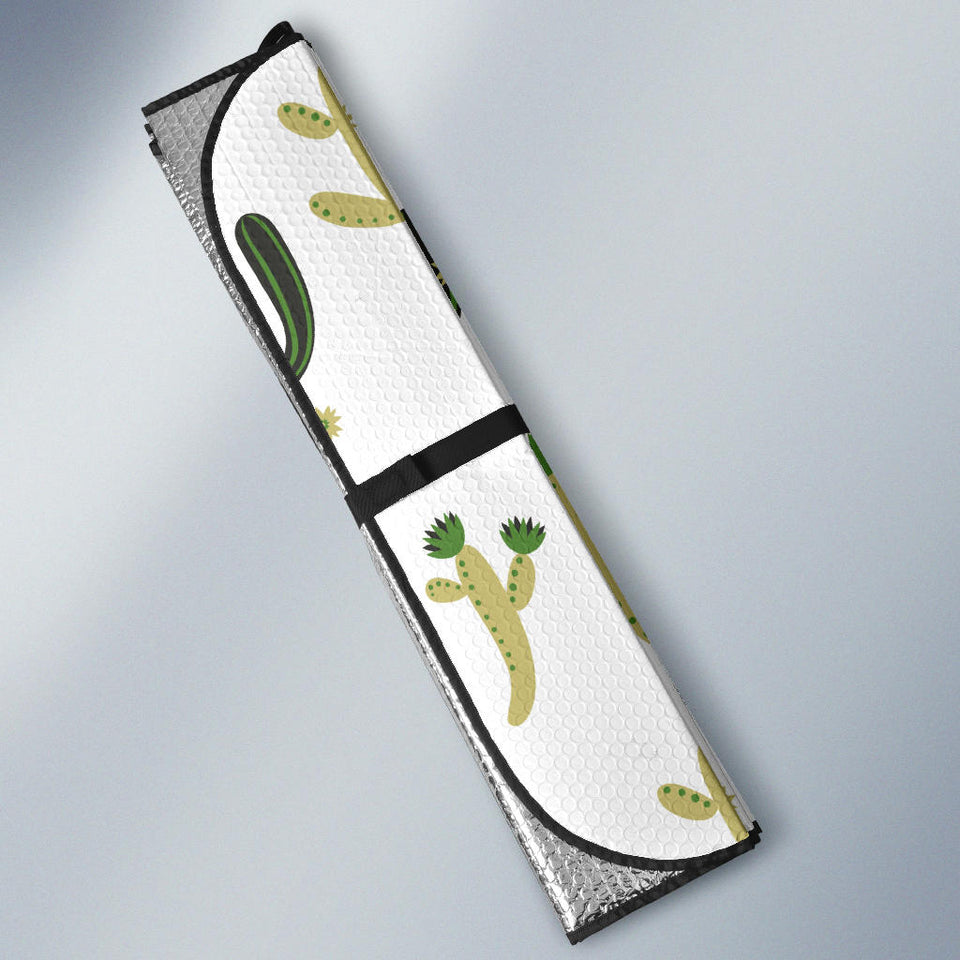 Cute Cactus Pattern Car Sun Shade