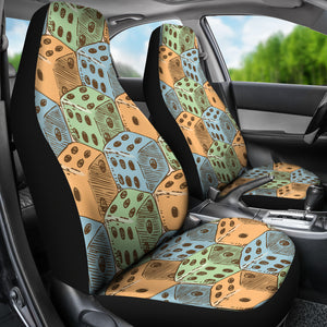 Dice Pattern Print Design 05 Universal Fit Car Seat Covers