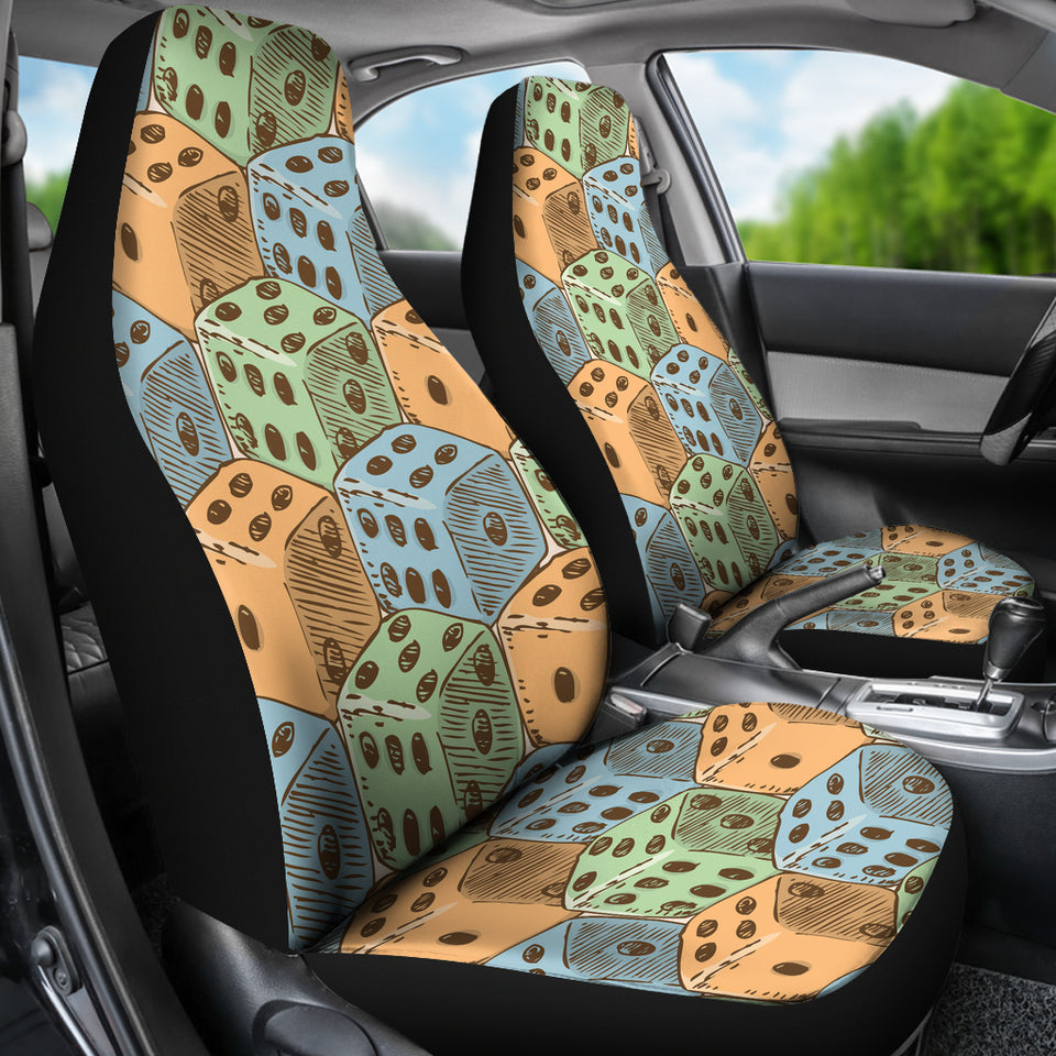 Dice Pattern Print Design 05 Universal Fit Car Seat Covers