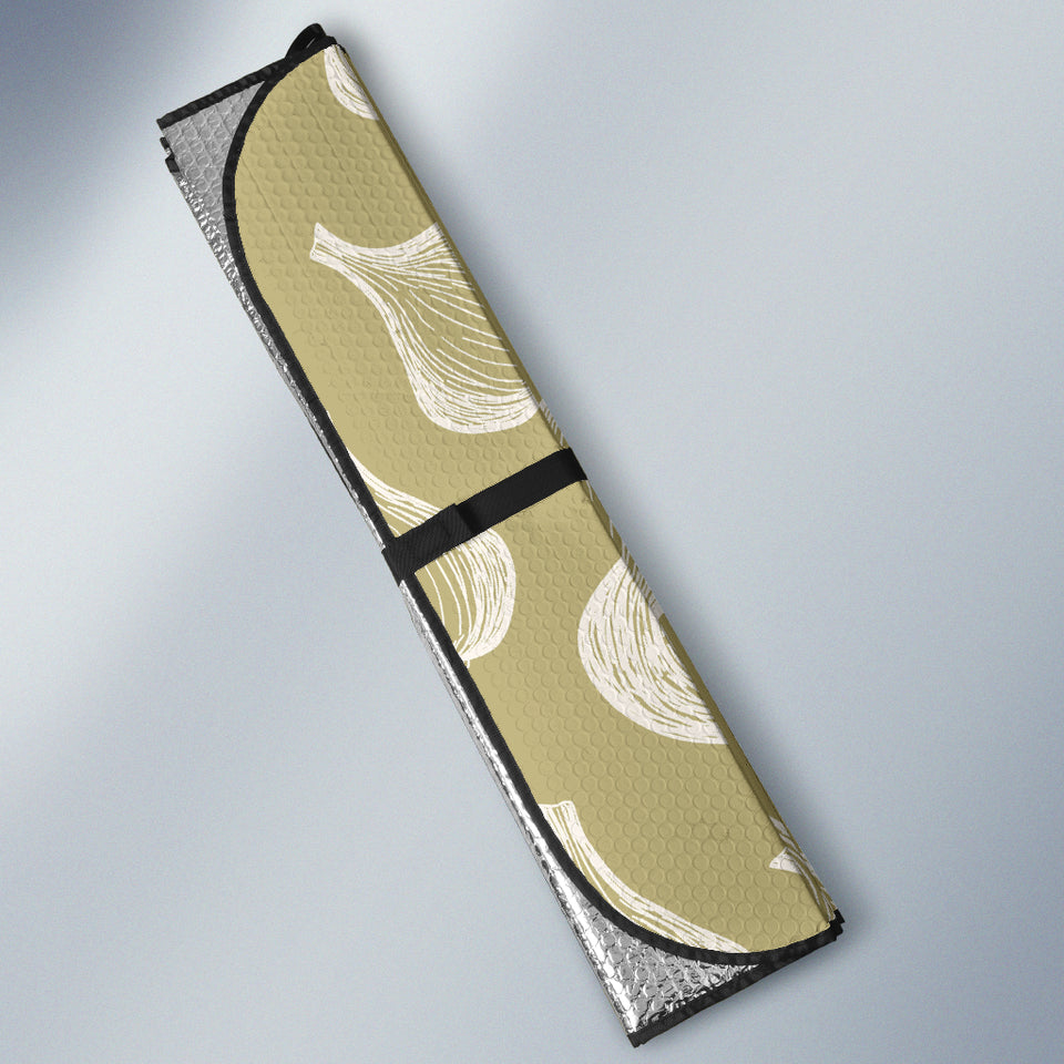 Garlic Design Pattern Car Sun Shade