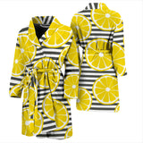 Slice Of Lemon Design Pattern Men'S Bathrobe