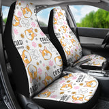 Corgi Dog Pattern Universal Fit Car Seat Covers
