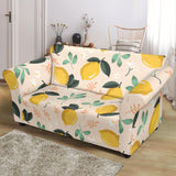 Lemon Flower Leave Pattern Loveseat Couch Slipcover