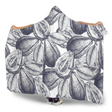 Guava Tropical Hand Drawn Pattern Hooded Blanket