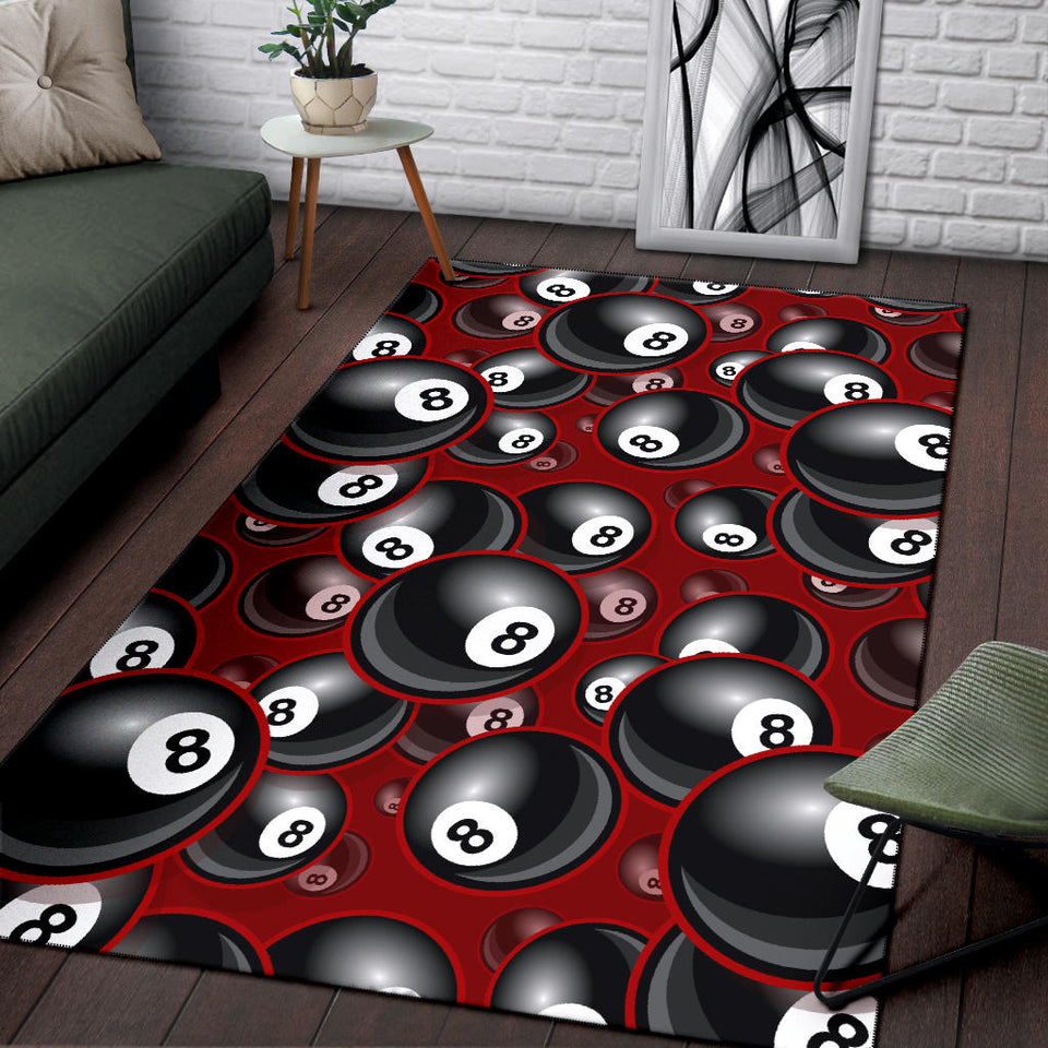 Billiard Ball Pattern Print Design 05 Area Rug