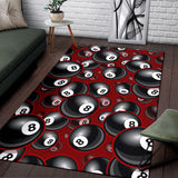 Billiard Ball Pattern Print Design 05 Area Rug