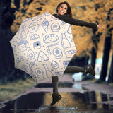 Cute Sushi Icon Pattern Umbrella