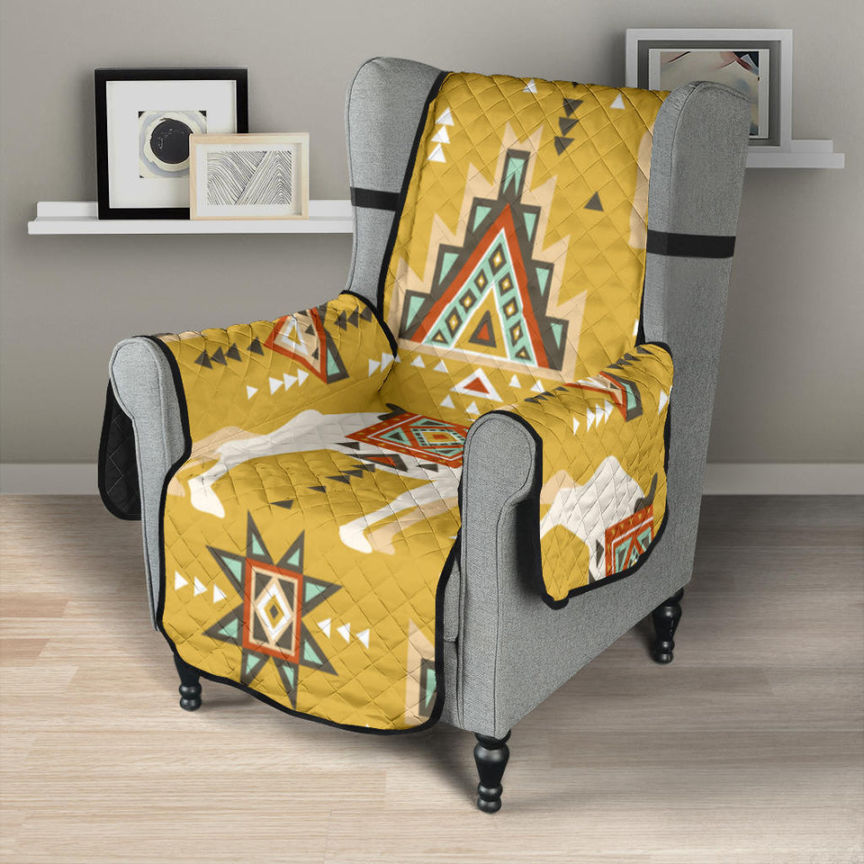 Camels ethnic motif pattern Chair Cover Protector