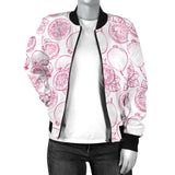 Sketch Guava Pattern Women'S Bomber Jacket