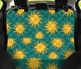 Sun Green Background Dog Car Seat Covers