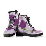 Cute Grape Pattern Leather Boots