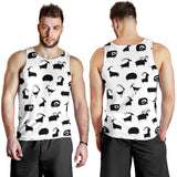 Goat ram pattern Men Tank Top