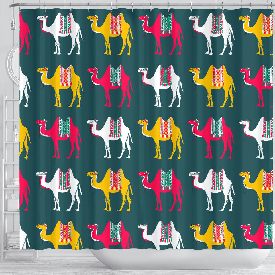 Camel Pattern Shower Curtain Fulfilled In US