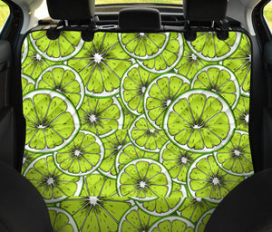 Slices Of Lime Design Pattern Dog Car Seat Covers