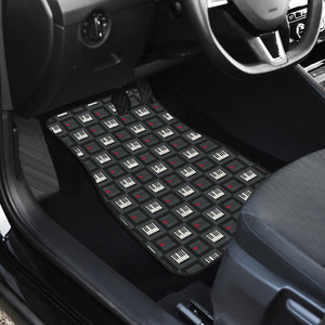 Piano Pattern Print Design 05 Front Car Mats