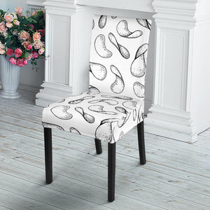 Potato Chips Pattern Print Design 04 Dining Chair Slipcover