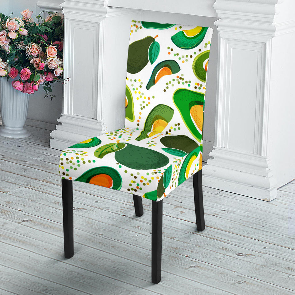Avocado Design Pattern Dining Chair Slipcover