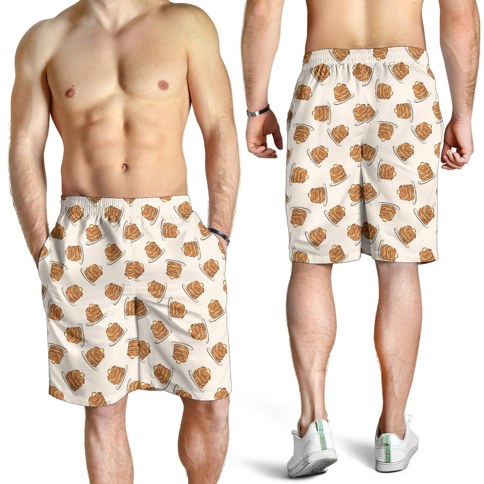 Pancake Pattern Print Design 01 Men Shorts